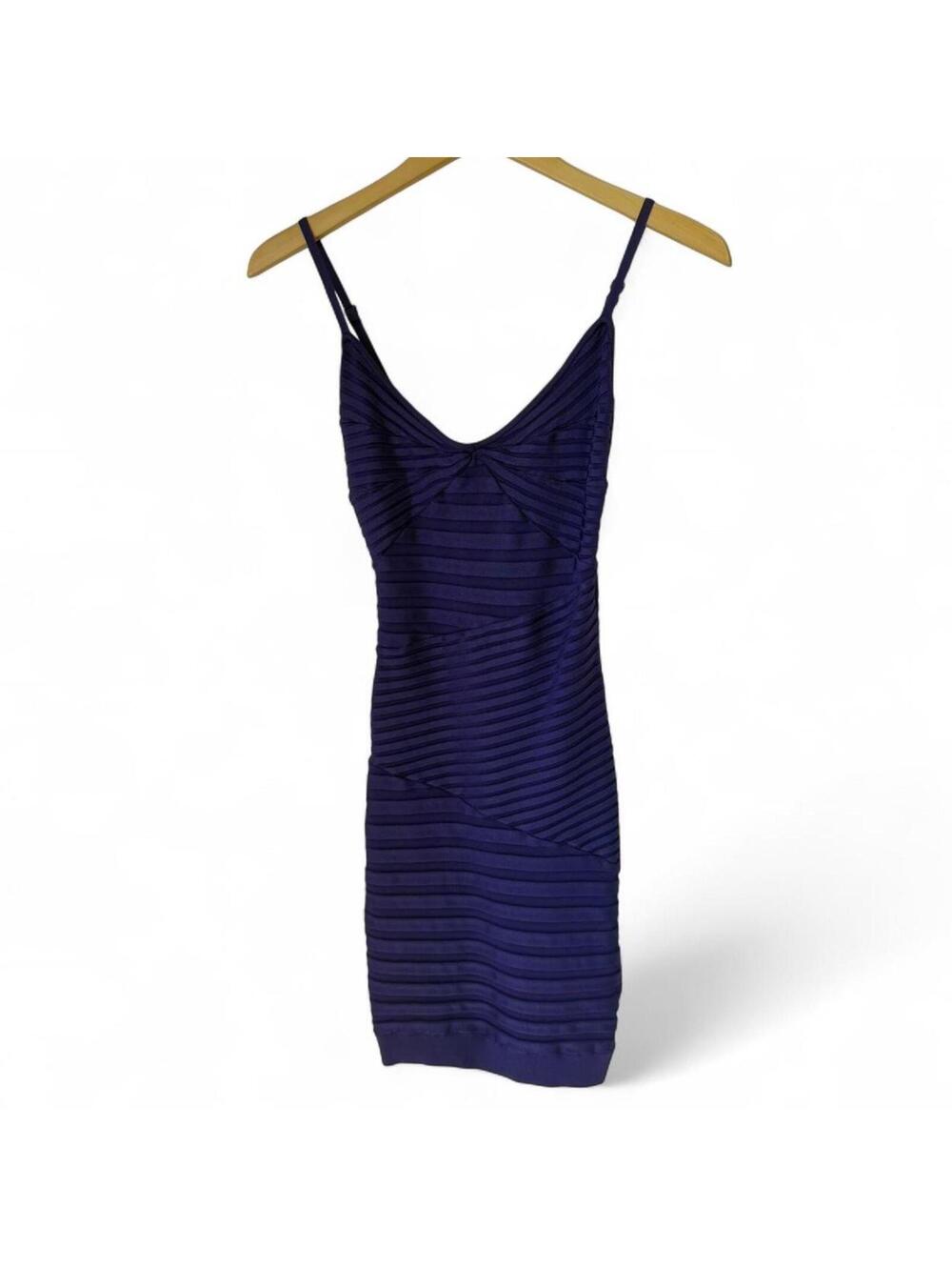 Guess by Marciano Purple Striped Bodycon Dress Size S